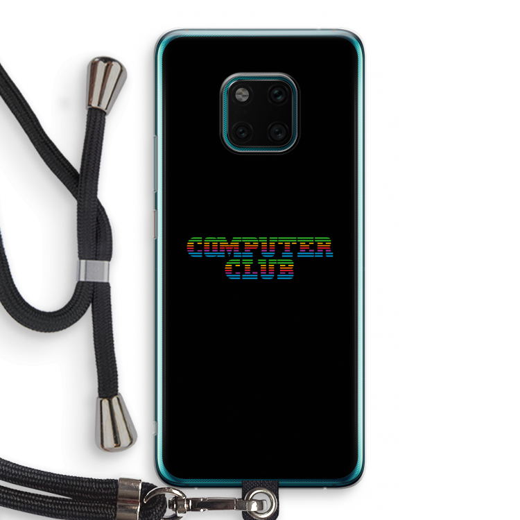 Retro: Huawei Mate 20 Pro Transparant Hoesje met koord