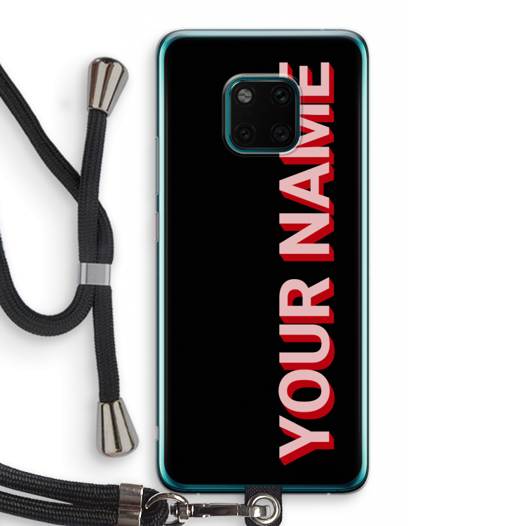 Namecase: Huawei Mate 20 Pro Transparant Hoesje met koord
