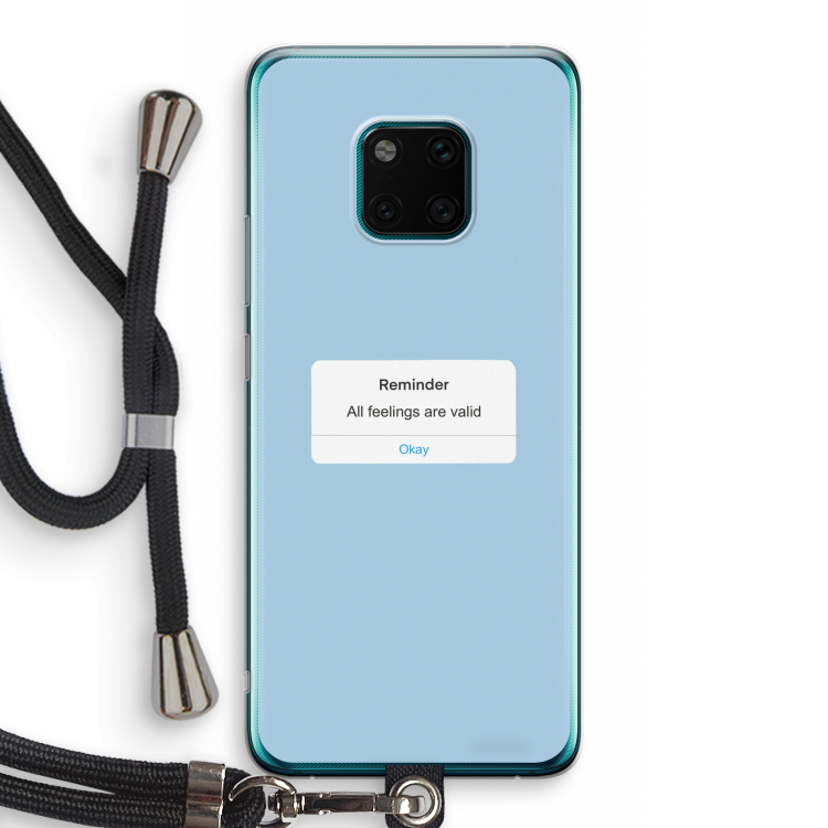 Reminder: Huawei Mate 20 Pro Transparant Hoesje met koord