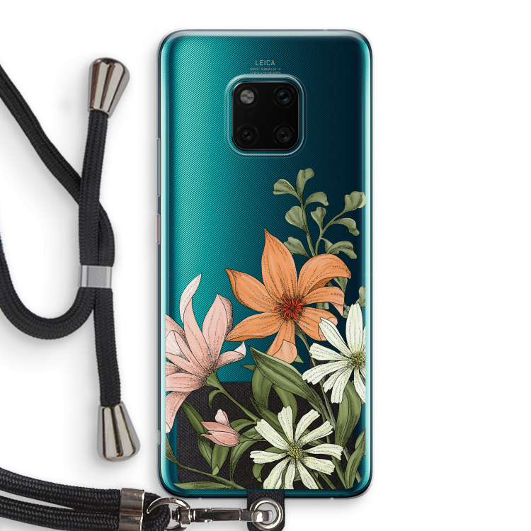 Floral bouquet: Huawei Mate 20 Pro Transparant Hoesje met koord