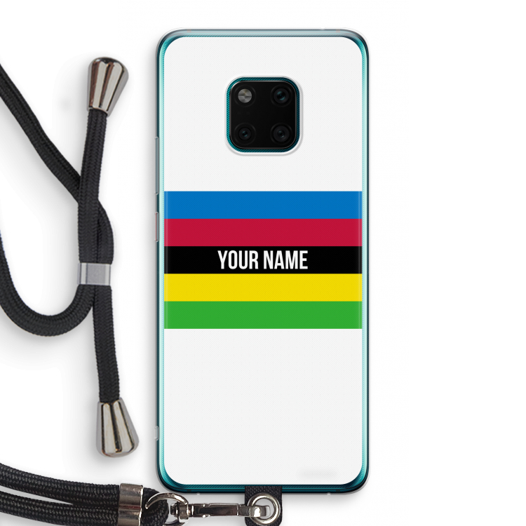 WK Wielrennen: Huawei Mate 20 Pro Transparant Hoesje met koord