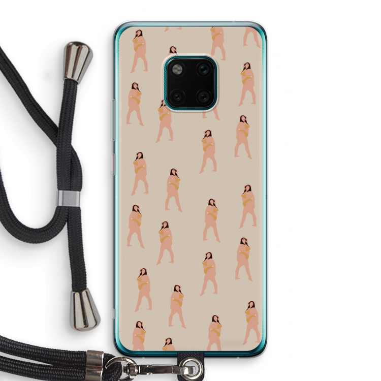 You're so golden: Huawei Mate 20 Pro Transparant Hoesje met koord