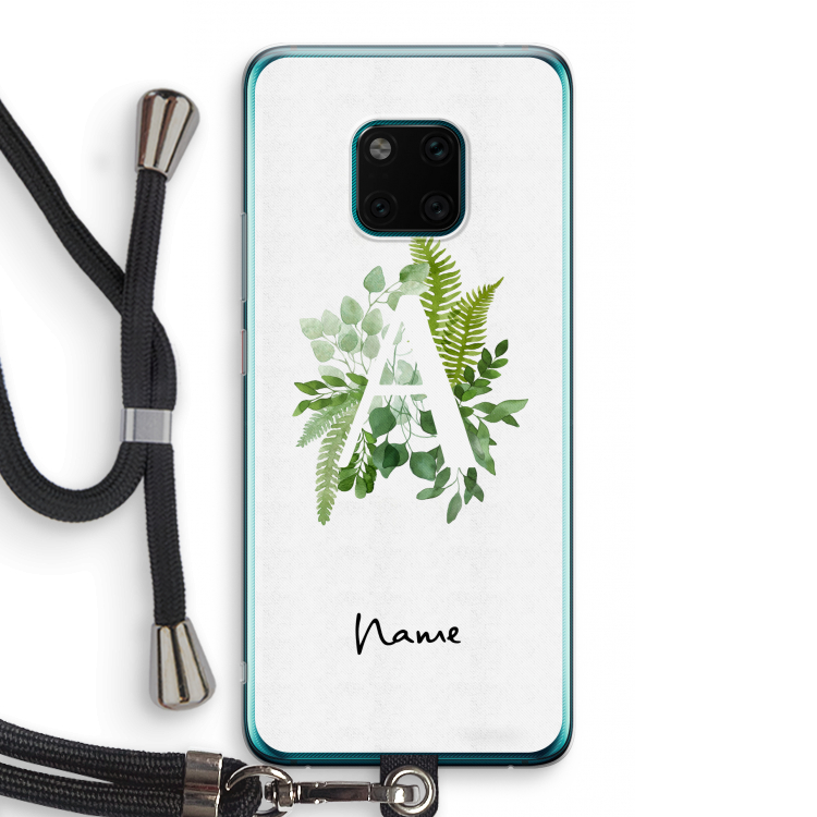 Green Brush: Huawei Mate 20 Pro Transparant Hoesje met koord