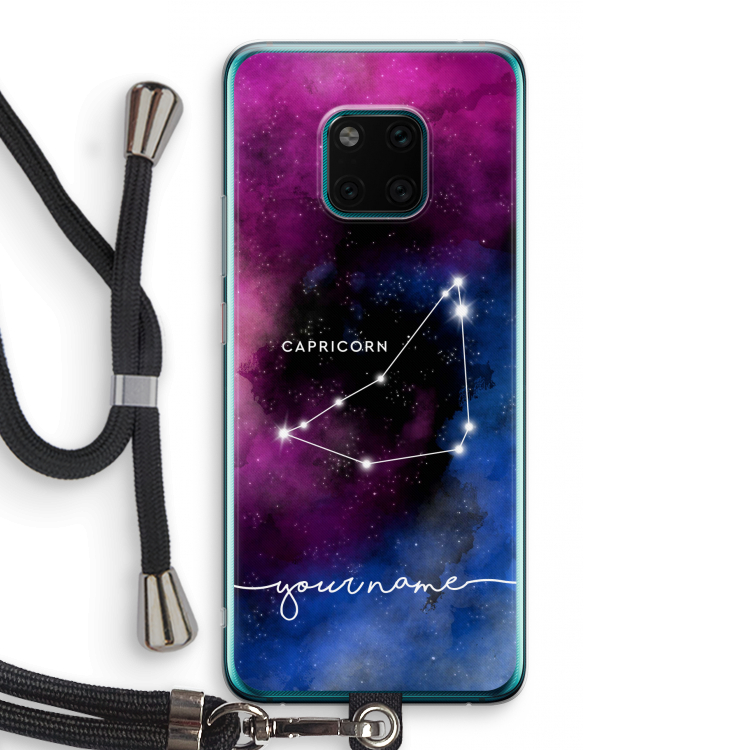 Sterrenbeeld - Donker: Huawei Mate 20 Pro Transparant Hoesje met koord