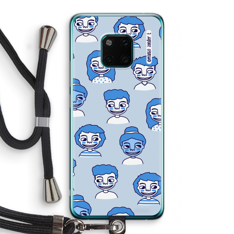 Gezichtjes: Huawei Mate 20 Pro Transparant Hoesje met koord
