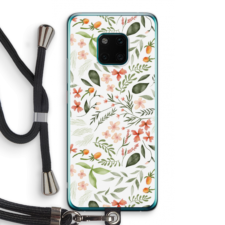 Sweet little flowers: Huawei Mate 20 Pro Transparant Hoesje met koord