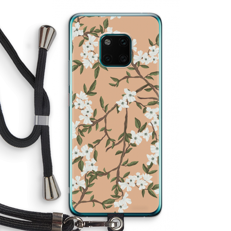 Blossoming spring: Huawei Mate 20 Pro Transparant Hoesje met koord