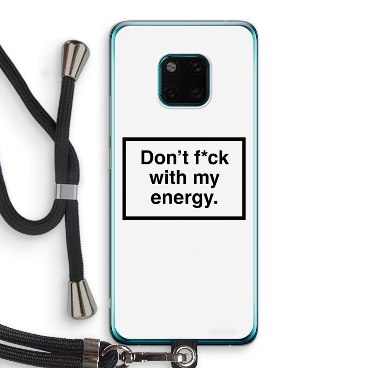 My energy: Huawei Mate 20 Pro Transparant Hoesje met koord