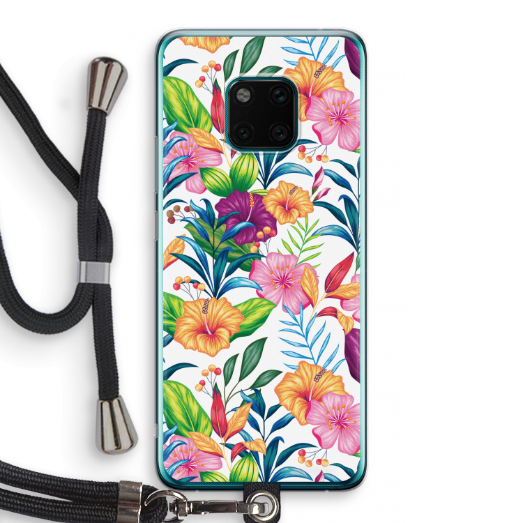 Tropisch 2: Huawei Mate 20 Pro Transparant Hoesje met koord