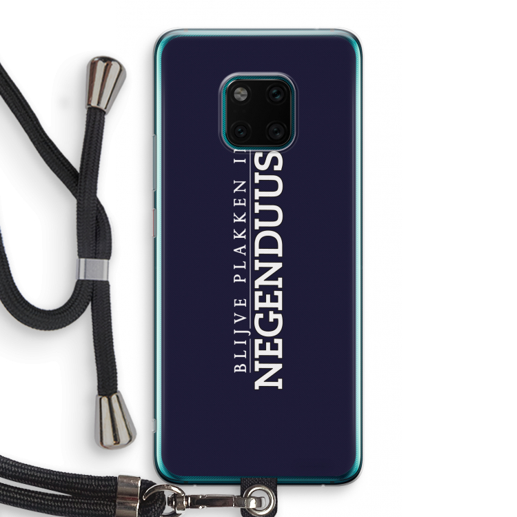 Blijve plakken in Negenduust: Huawei Mate 20 Pro Transparant Hoesje met koord