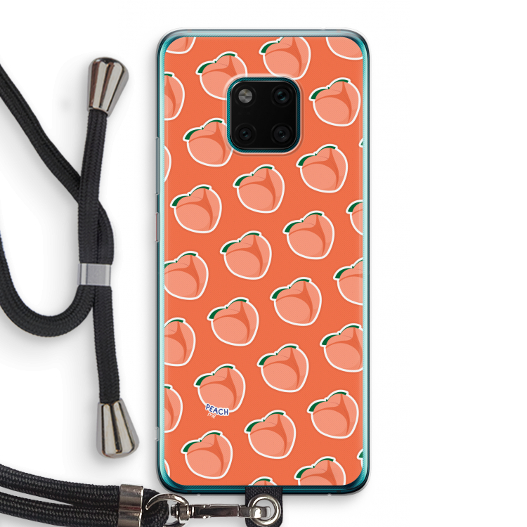 Just peachy: Huawei Mate 20 Pro Transparant Hoesje met koord