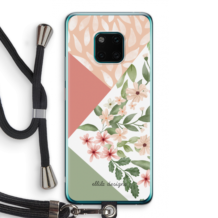 Sweet heaven geometrics: Huawei Mate 20 Pro Transparant Hoesje met koord