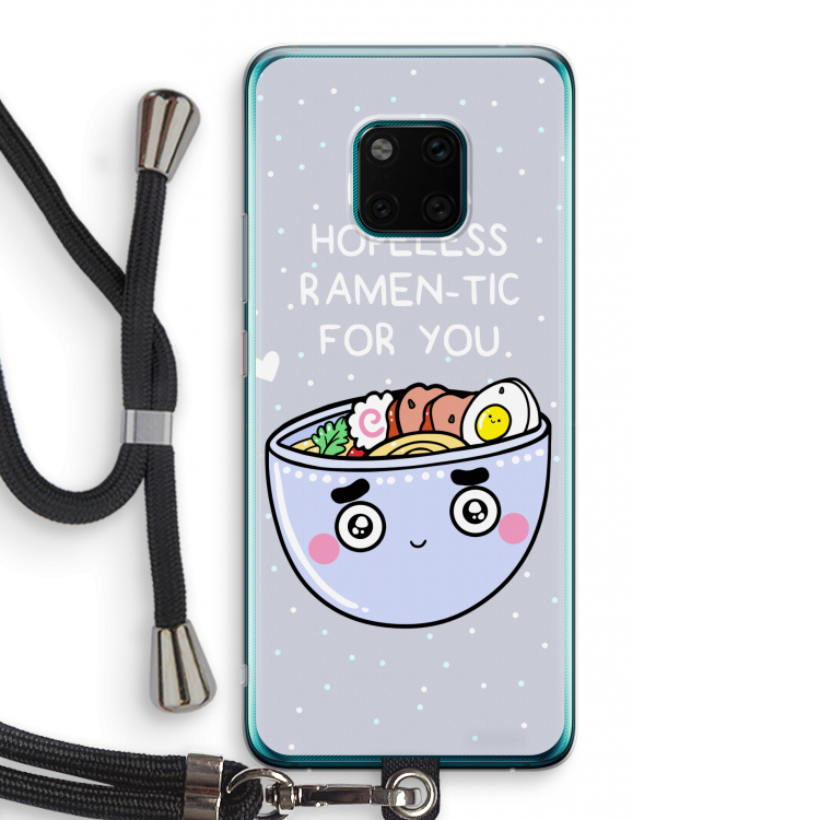 I'm A Hopeless Ramen-Tic For You: Huawei Mate 20 Pro Transparant Hoesje met koord