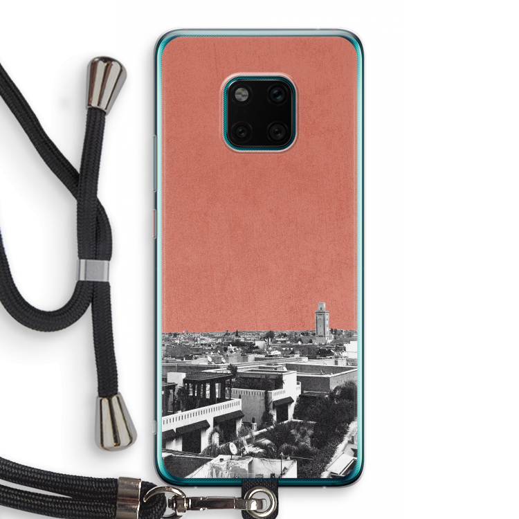 Marrakech Skyline : Huawei Mate 20 Pro Transparant Hoesje met koord