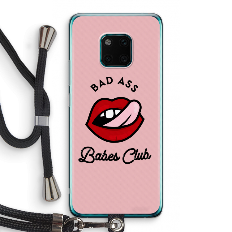 Badass Babes Club: Huawei Mate 20 Pro Transparant Hoesje met koord
