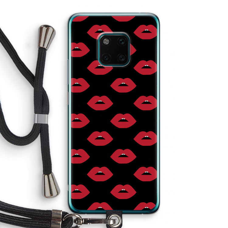 Lips: Huawei Mate 20 Pro Transparant Hoesje met koord
