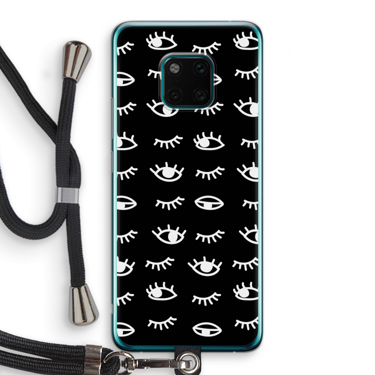 Eye pattern #3: Huawei Mate 20 Pro Transparant Hoesje met koord