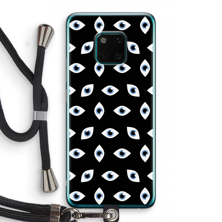 Eyes pattern: Huawei Mate 20 Pro Transparant Hoesje met koord