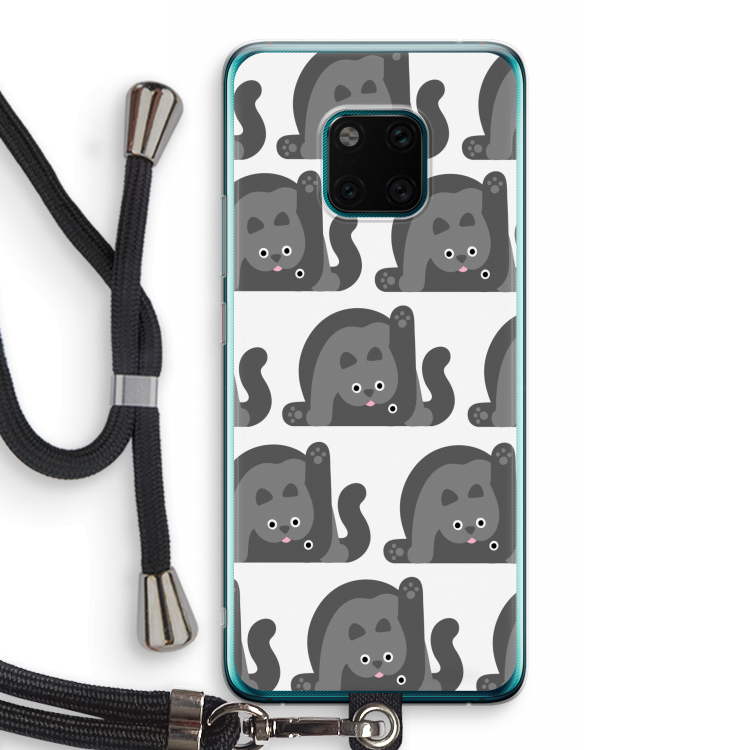 Cats: Huawei Mate 20 Pro Transparant Hoesje met koord