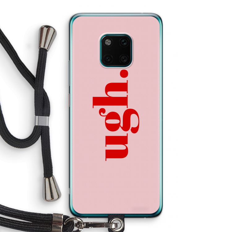 Ugh: Huawei Mate 20 Pro Transparant Hoesje met koord