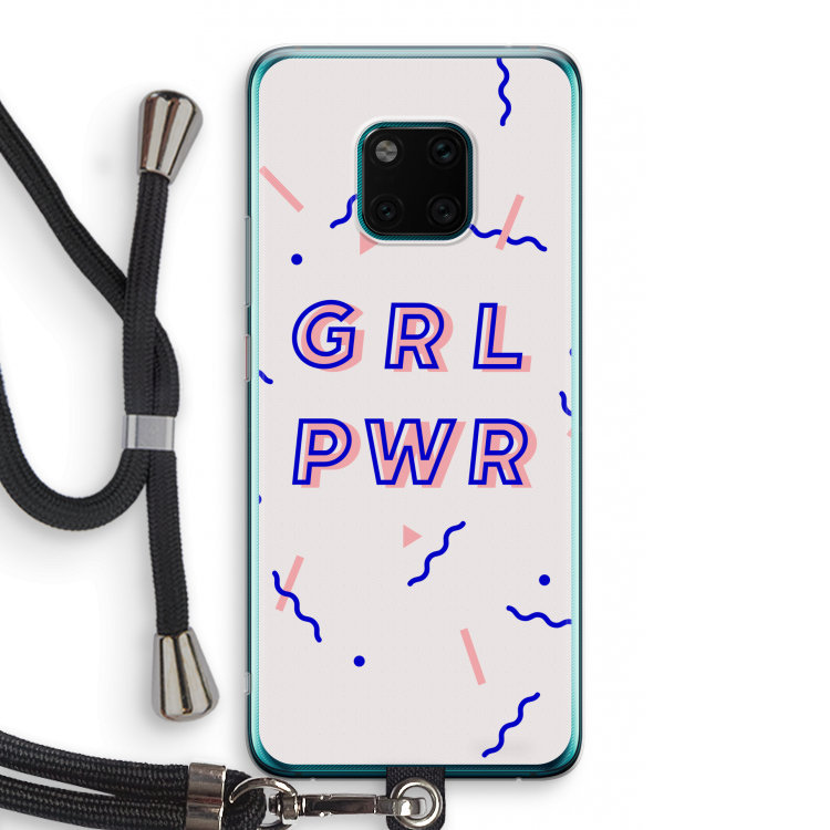 GRL PWR: Huawei Mate 20 Pro Transparant Hoesje met koord