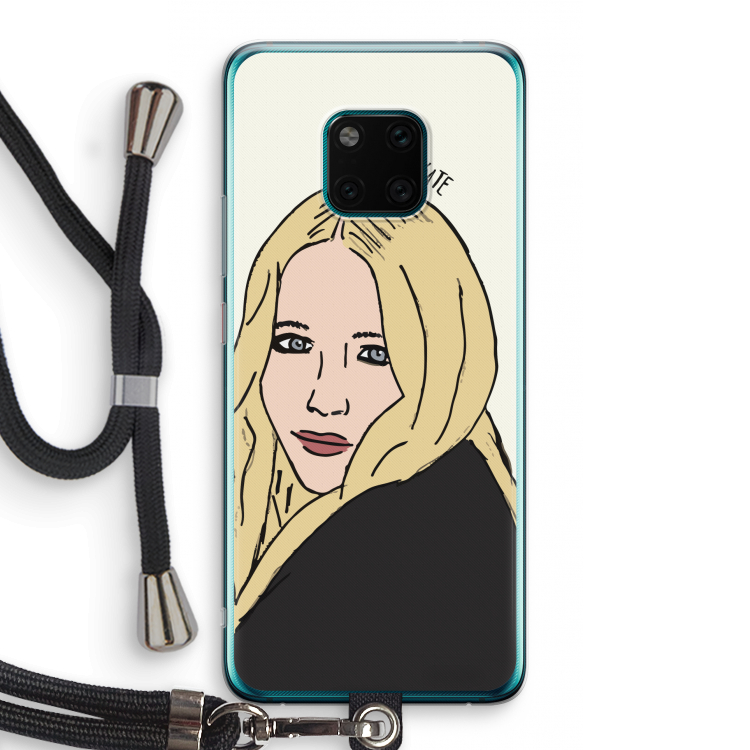 Mary Kate: Huawei Mate 20 Pro Transparant Hoesje met koord