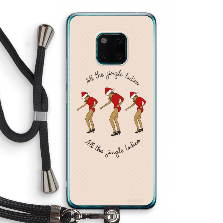 Jingle Ladies: Huawei Mate 20 Pro Transparant Hoesje met koord