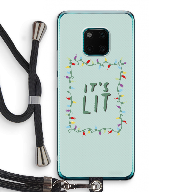 It's Lit: Huawei Mate 20 Pro Transparant Hoesje met koord