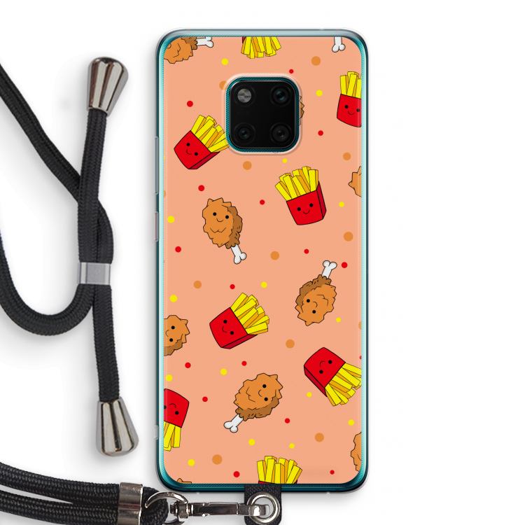 Chicken 'n Fries: Huawei Mate 20 Pro Transparant Hoesje met koord