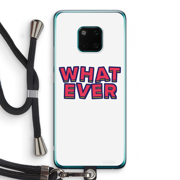 Whatever: Huawei Mate 20 Pro Transparant Hoesje met koord