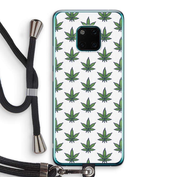 Weed: Huawei Mate 20 Pro Transparant Hoesje met koord