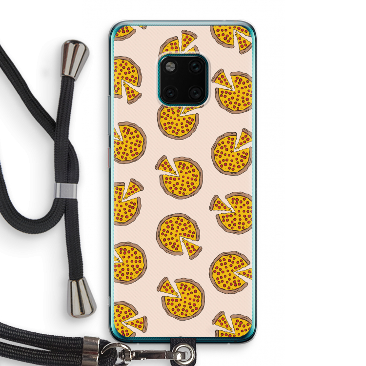 You Had Me At Pizza: Huawei Mate 20 Pro Transparant Hoesje met koord