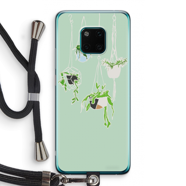 Hang In There: Huawei Mate 20 Pro Transparant Hoesje met koord