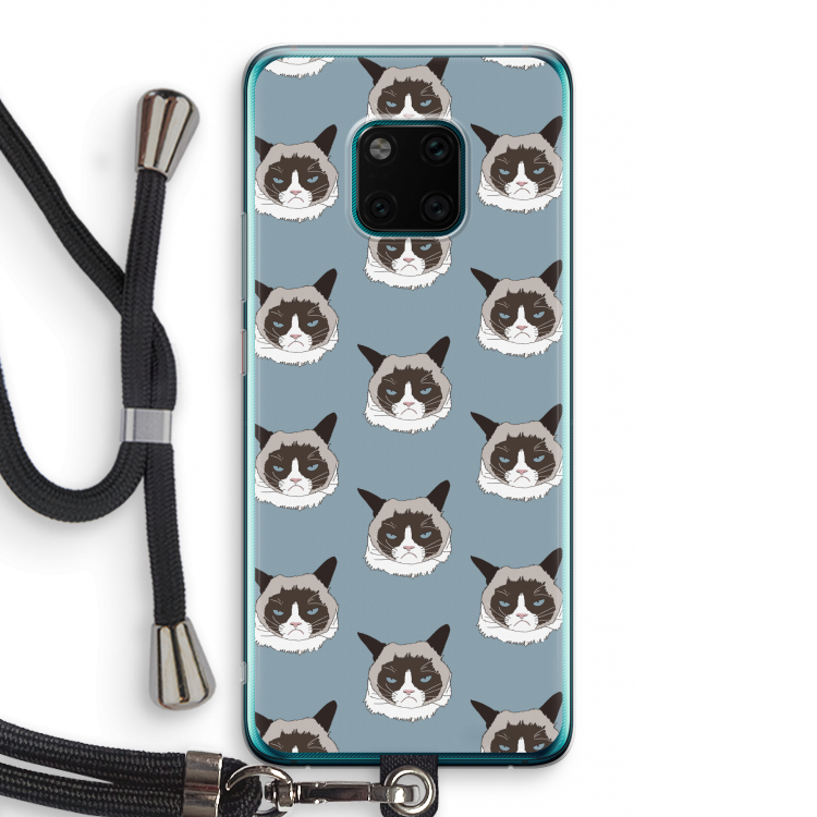 It's a Purrr Case: Huawei Mate 20 Pro Transparant Hoesje met koord