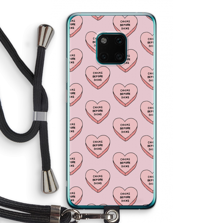 Chicks before dicks: Huawei Mate 20 Pro Transparant Hoesje met koord