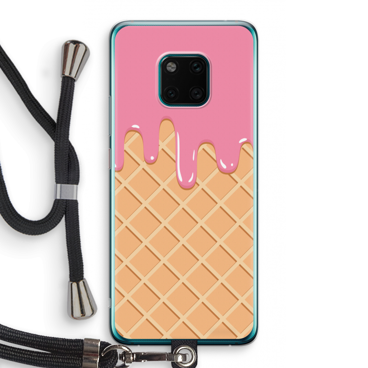 Ice cream: Huawei Mate 20 Pro Transparant Hoesje met koord
