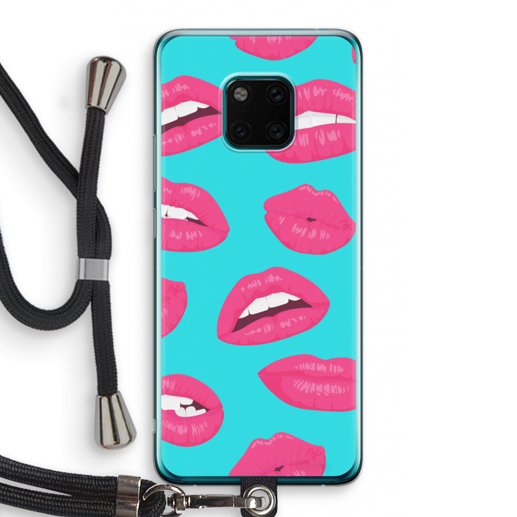Bite my lip: Huawei Mate 20 Pro Transparant Hoesje met koord