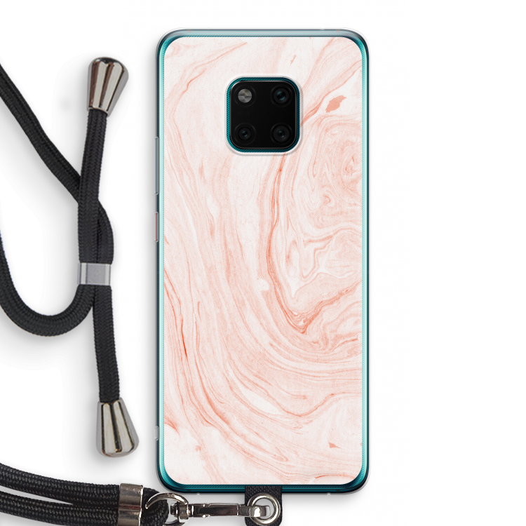 Peach bath: Huawei Mate 20 Pro Transparant Hoesje met koord