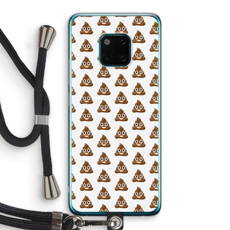 Poop emoji: Huawei Mate 20 Pro Transparant Hoesje met koord