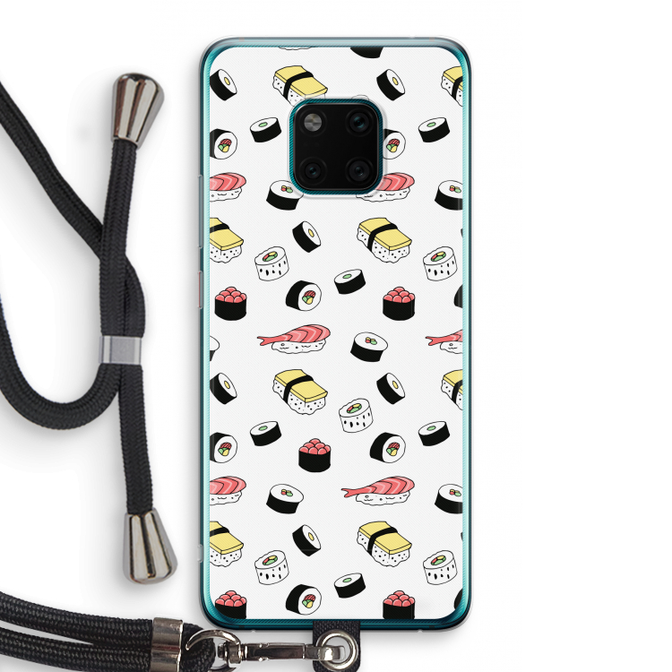 Sushi time: Huawei Mate 20 Pro Transparant Hoesje met koord