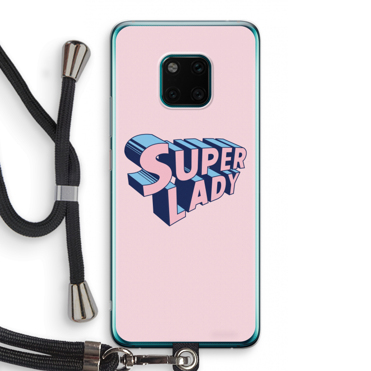 Superlady: Huawei Mate 20 Pro Transparant Hoesje met koord