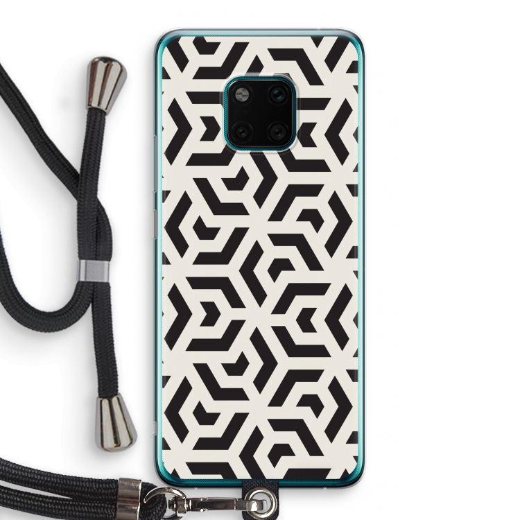 Crazy pattern: Huawei Mate 20 Pro Transparant Hoesje met koord
