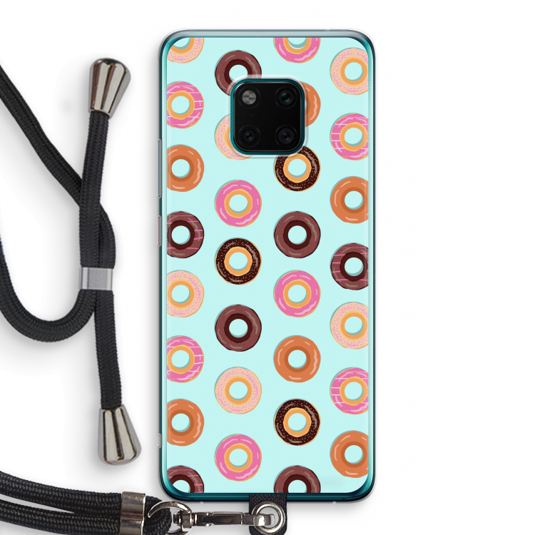 Donuts: Huawei Mate 20 Pro Transparant Hoesje met koord