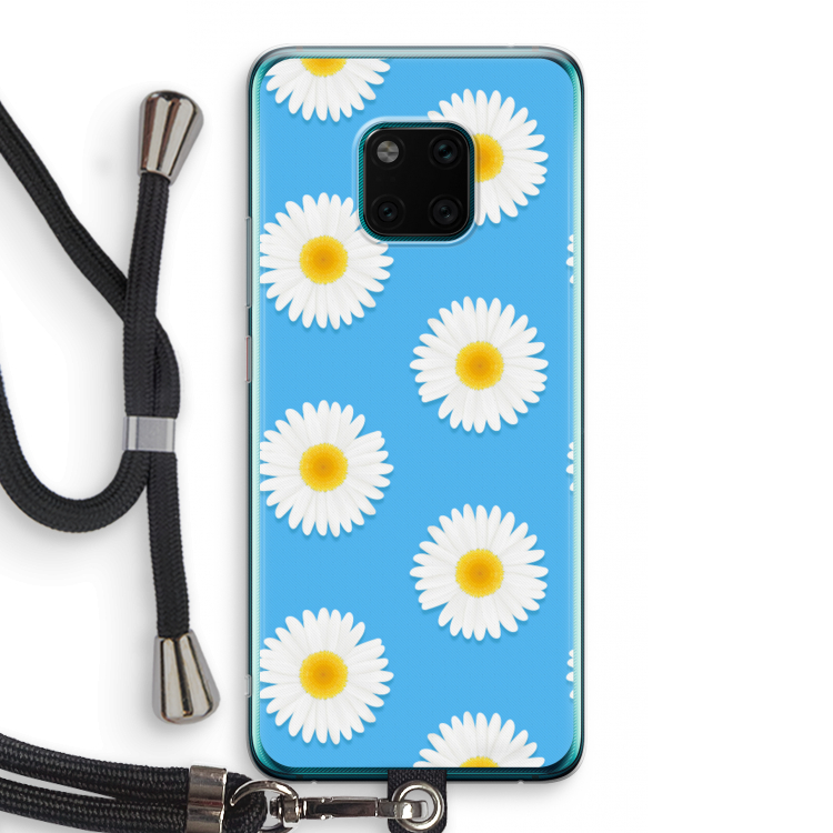 Margrietjes: Huawei Mate 20 Pro Transparant Hoesje met koord
