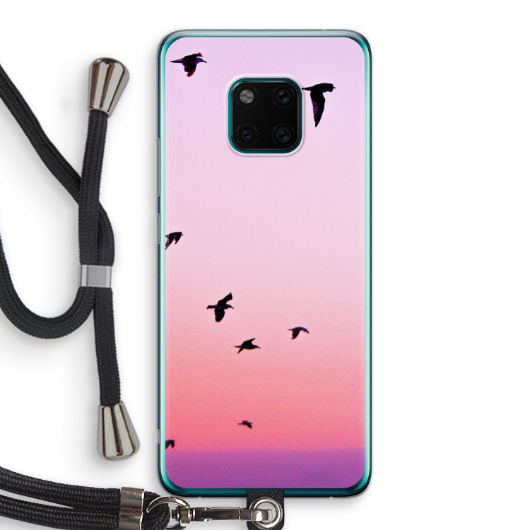 Fly away: Huawei Mate 20 Pro Transparant Hoesje met koord