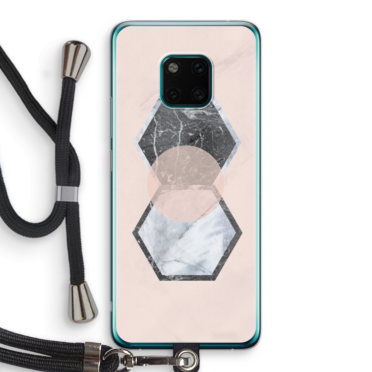 Creatieve toets: Huawei Mate 20 Pro Transparant Hoesje met koord