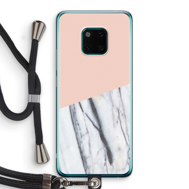 A touch of peach: Huawei Mate 20 Pro Transparant Hoesje met koord
