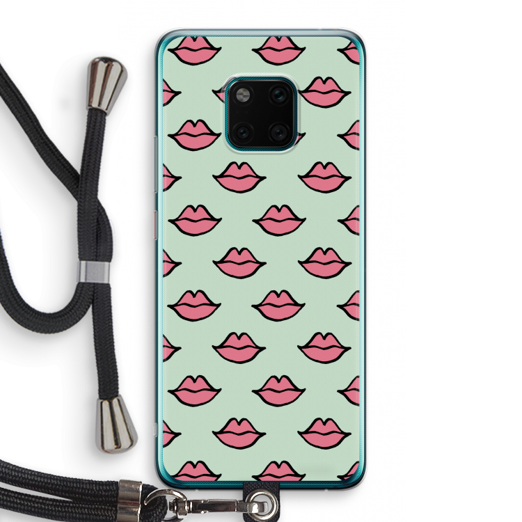 Lipjes: Huawei Mate 20 Pro Transparant Hoesje met koord
