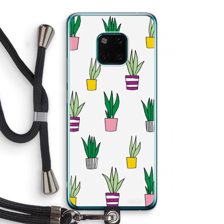 Sanseveria: Huawei Mate 20 Pro Transparant Hoesje met koord