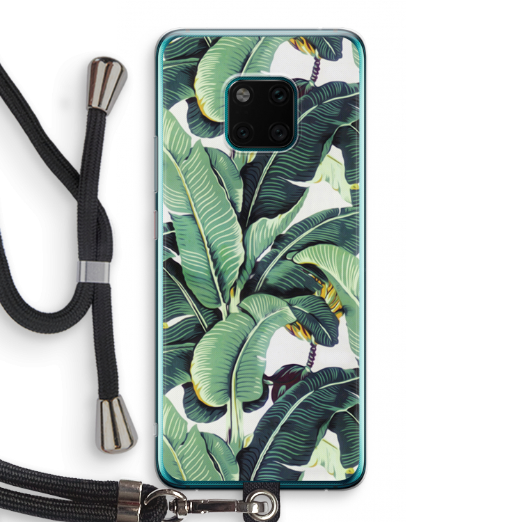 Bananenbladeren: Huawei Mate 20 Pro Transparant Hoesje met koord